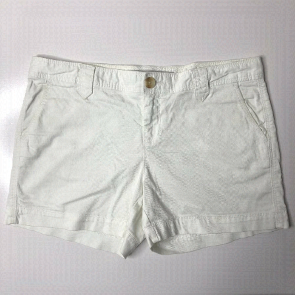 OLD NAVY 90s Low-rise White Summer Twill Short Shorts SIZE 4